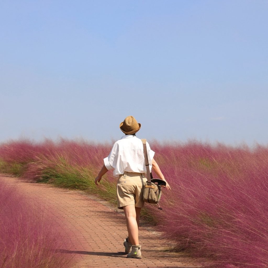 nature, woman, travel